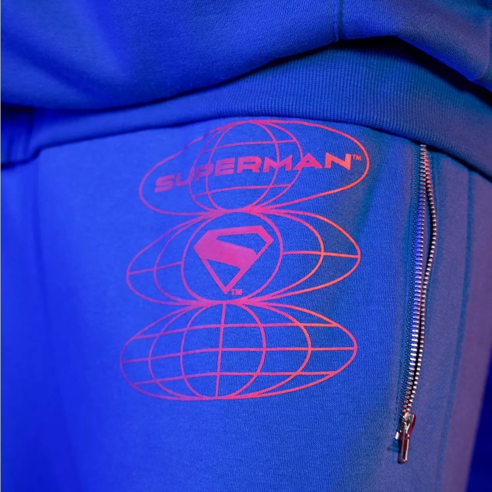 Unisex‎ DC Comics Superman Logo Cargo Jogger Sweatpants Hot Topic - Picture 4 of 4